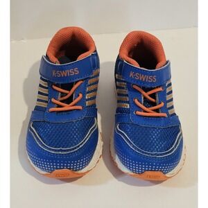 K-Swiss Toddler Boys Tennis Shoes  Size 4.5 Blue Orange